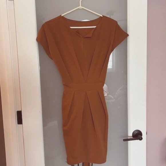 Rust Orange Dress size small . - Picture 2 of 4